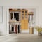 John Louis Home Solid Wood Reach-In Closet System with 6 Drawers and Glass Doors Honey Maple JLH-346 - alternate 1